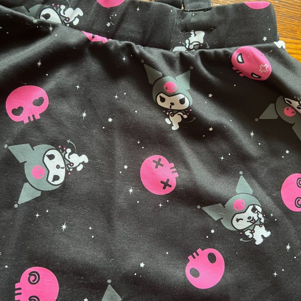Hot Topic Kuromi Skirt Suspenders Women's M Sanrio Goth Anime Skater Dress - Picture 2 of 8